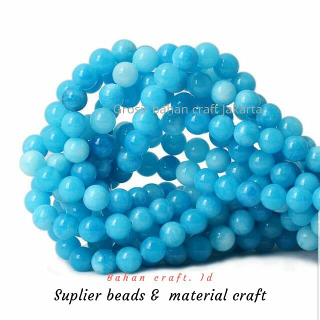 Manik-Manik Batu Agate Kecubung Ungu Like Amethyst Kuarsa Umgu Bulat Alami 4mm 6mm 8mm 10mm