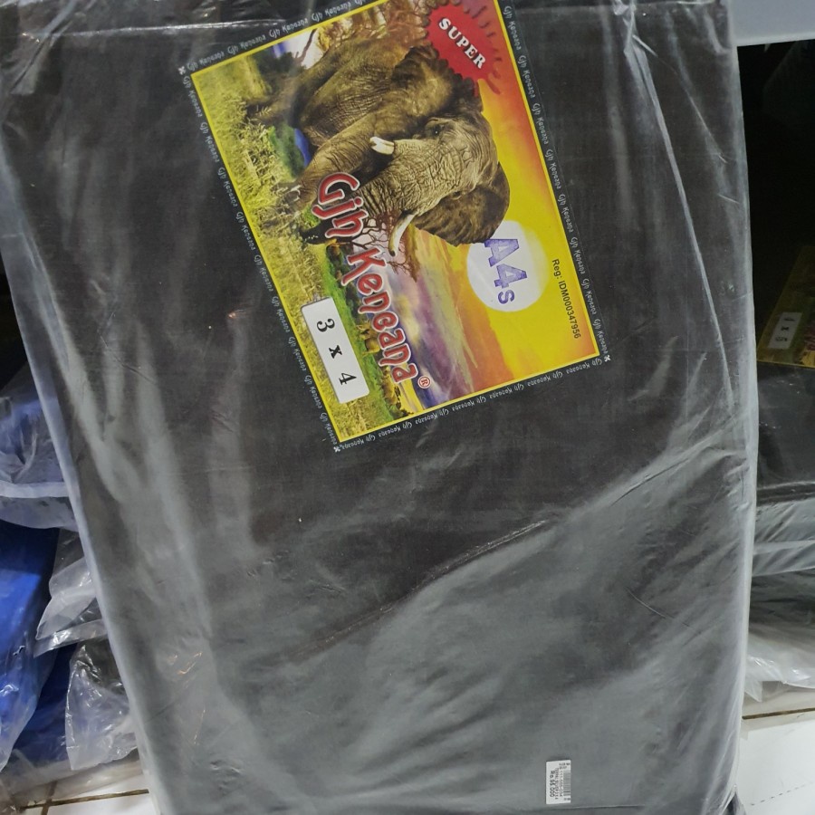 TERPAL HUJAN UKURAN  A4S 3x4 PLASTIK-KOLAM-TENDA-TUTUP TRUK SILVER-BIRU/COKLAT A4S 3x4