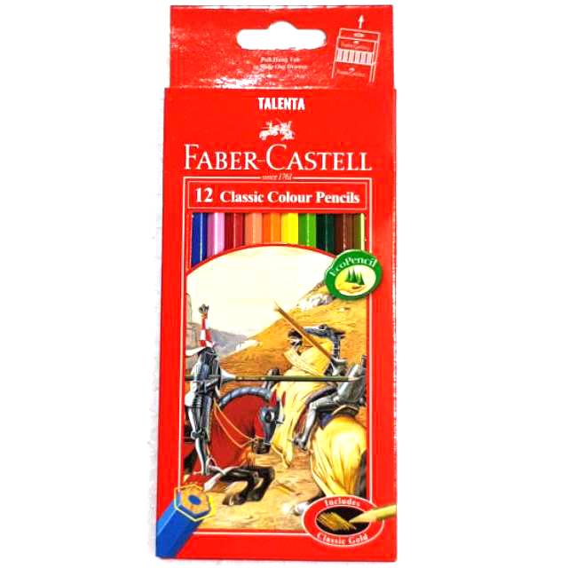 Pensil Warna Faber-Castell Classic Panjang 12 Warna