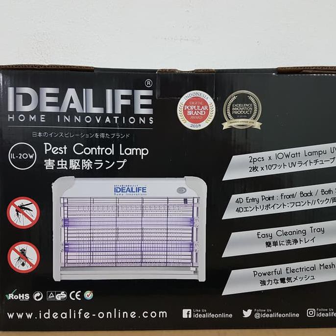 Lampu Anti Nyamuk Idealife IL-20w / Perangkap Nyamuk / Lalat