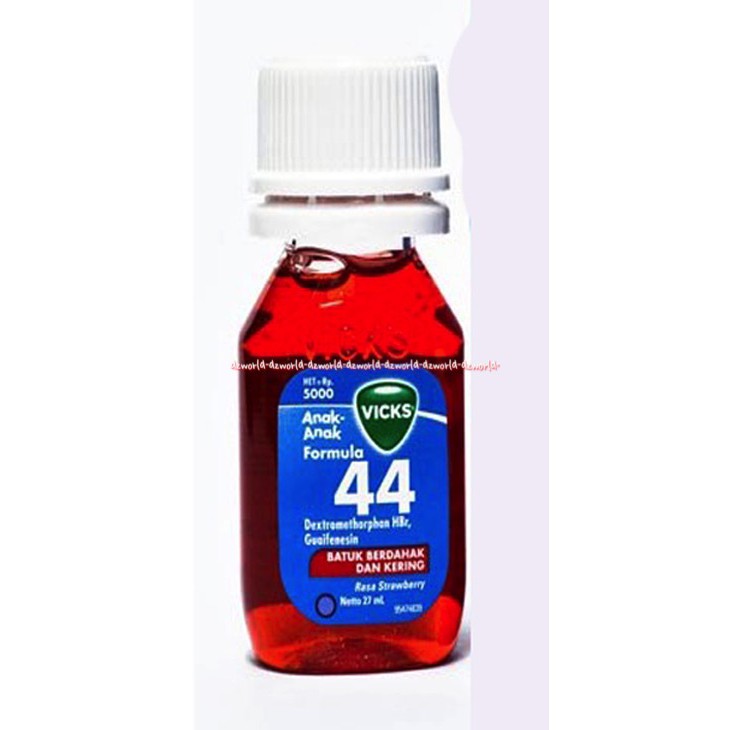 Vicks Formula 44 Anak Anak Batuk Berdahak 45ml Rasa Strawberry Obat Batuk Sirup Anak Vick Stroberi Cough With Phlegm For Kids