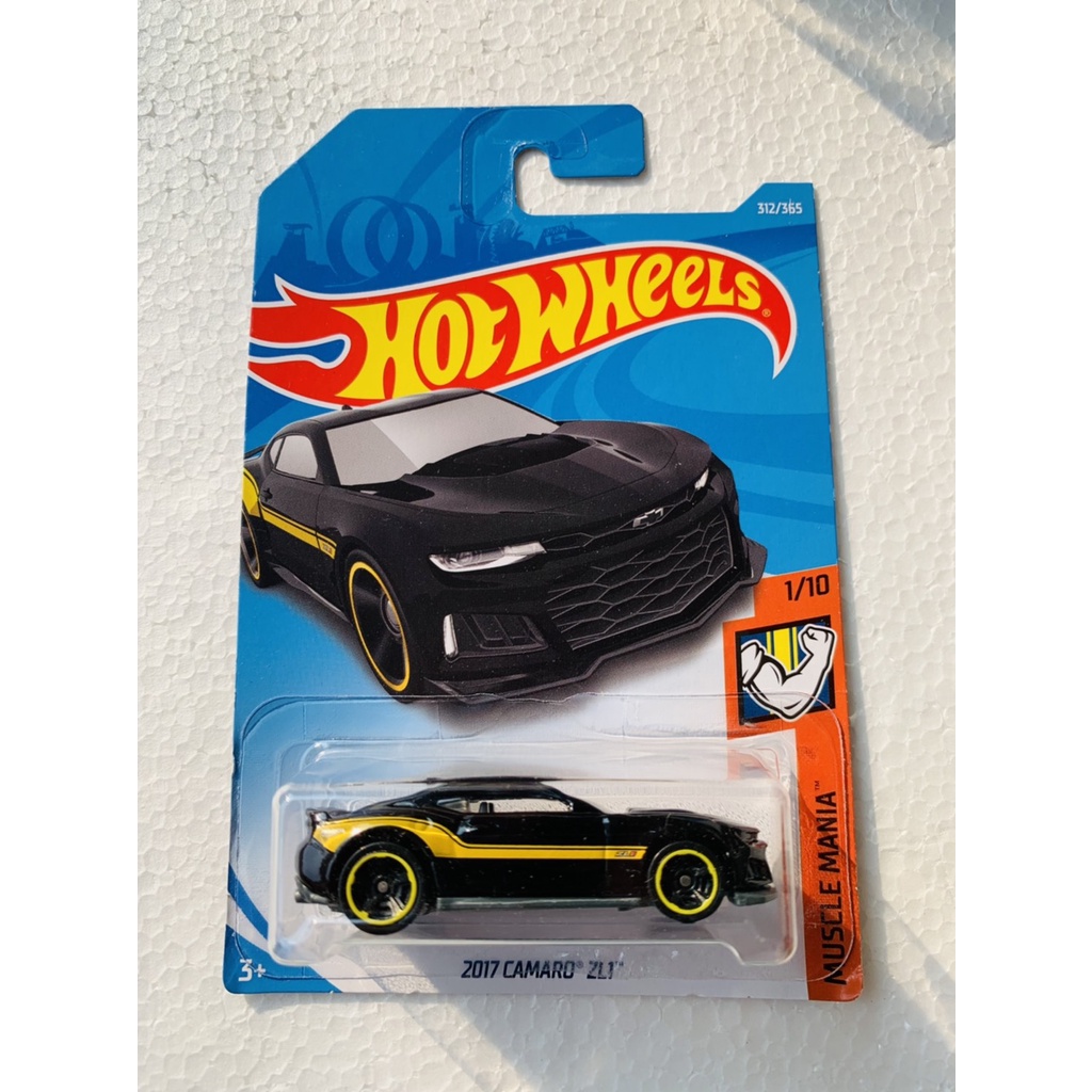 HOT WHEELS HOTWHEELS 2017 CAMARO ZL1 HITAM MUSCLE MANIA DIECAST MINIATUR MOBIL TRACK STARS LANGKA
