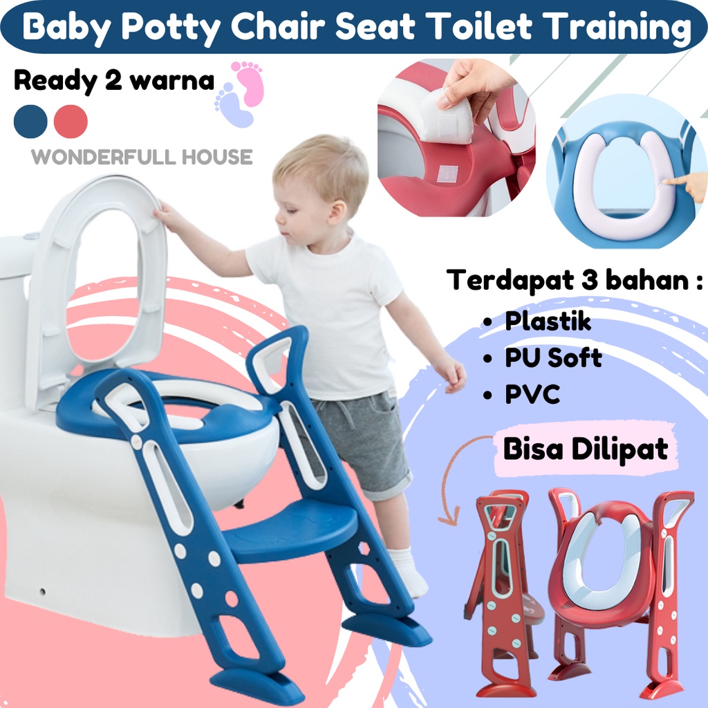 Tangga Kloset Baby Safe Kursi Wc Ladder Closet Baby Potty Chair Seat Toilet Training Pispot Anak Bayi Ladder Baby Safe