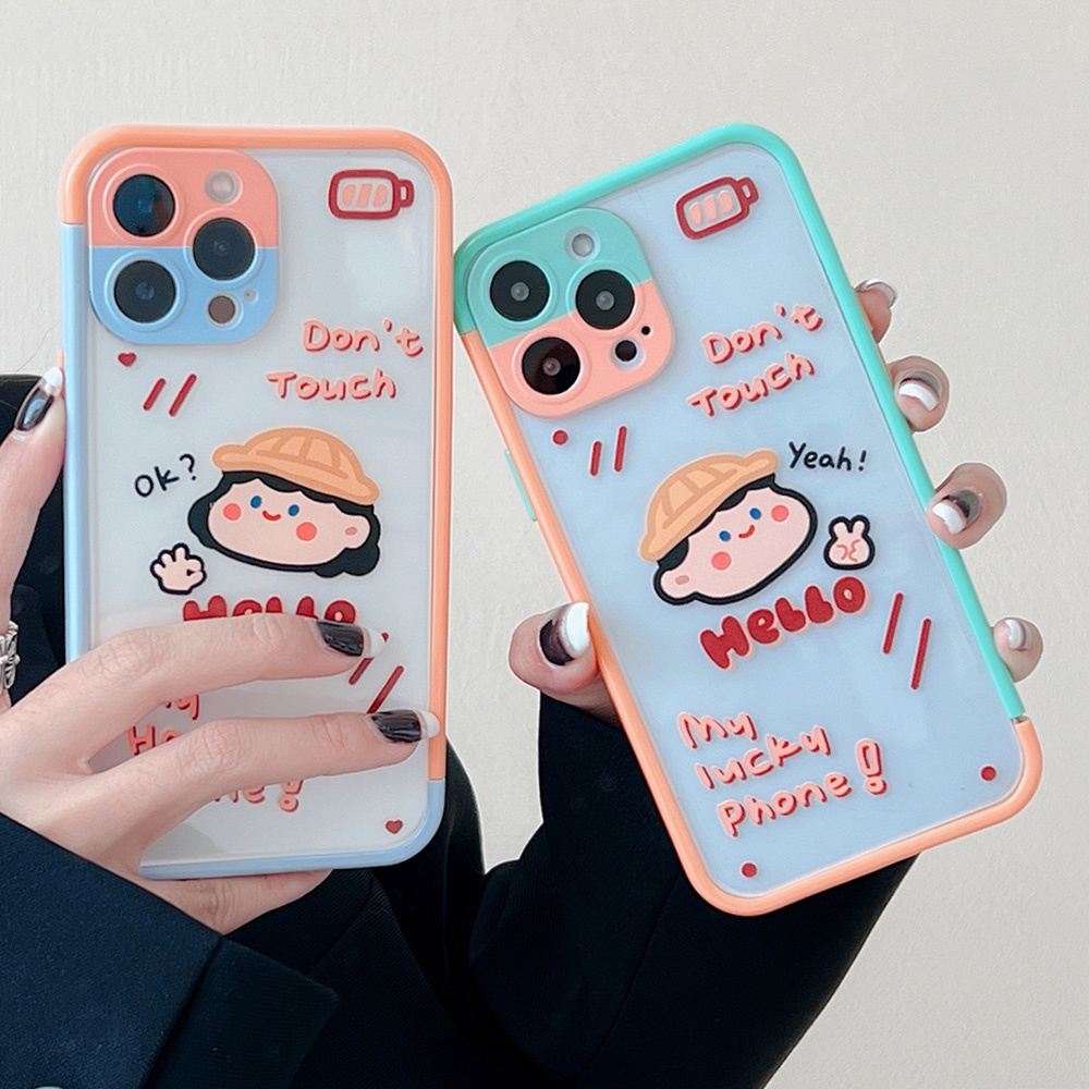 Casing iPhone 11 12 13 Pro Max X XS XR XS Max Motif Kartun