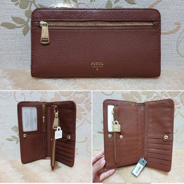 DOMPET FOSSIL WALLET PRESTON BROWN