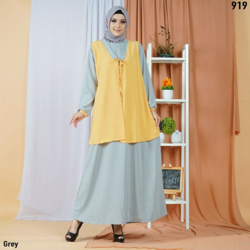 ELONAFASHION /R6 MAXI LIDYA YELLOW REAL PICT HIGH QUALITY/MAXI GAMIS WANITA/BAHAN PREMIUM IMPORT