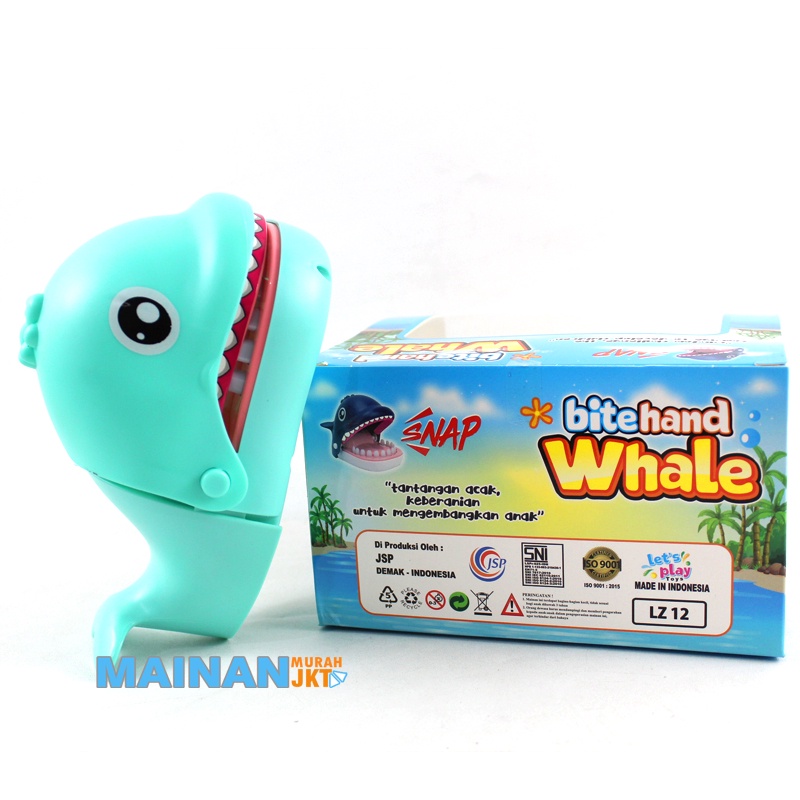 MAINANKEI MAINAN ANAK MURAH LZ12 CRAZY WHALE GIGIT KAGET MAINAN PRANK PAUS GIGIT