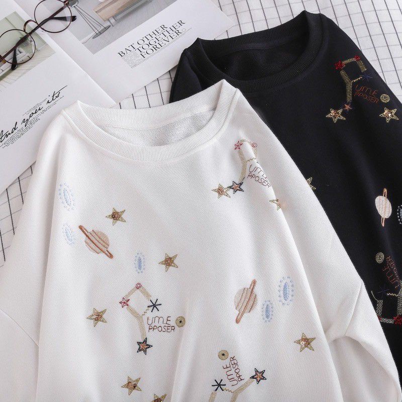 Sweater Wanita | Galaxy Star Sweater | Sweater wanita Casual