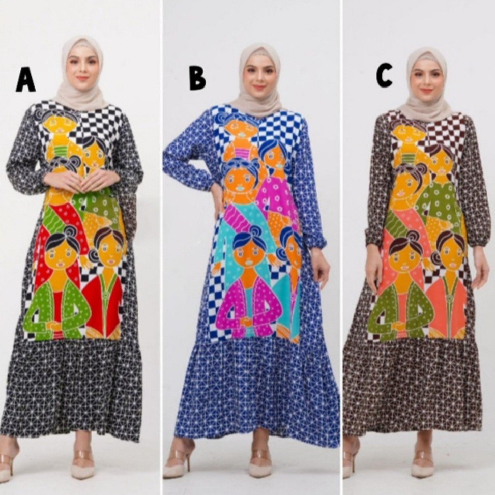 Gamis Bu Tejo Busui - Bumil Rayon Premium Tebal/Gamis Jumbo/Gamis Murah/Gamis Terbaru