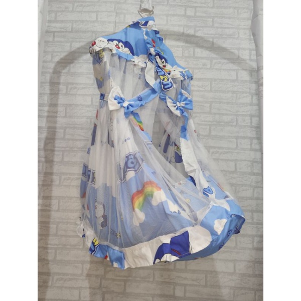 Ayunan Kelambu Karakter 3in1 Model Pita-Doraemon pelangi