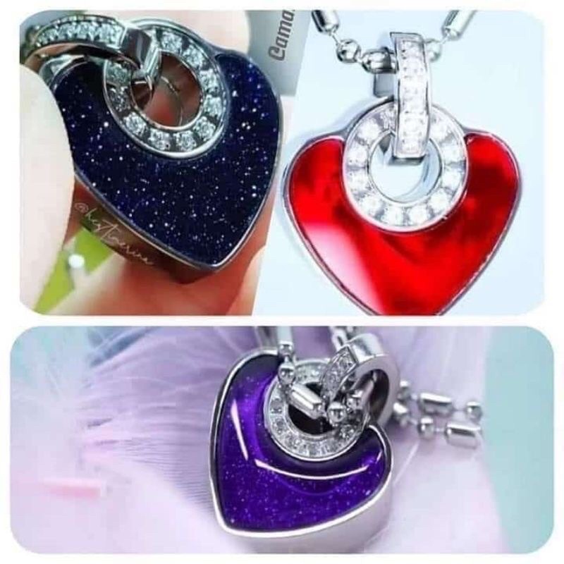 Kalung Pendant Heart Red Mci