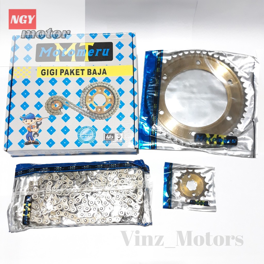 GEAR / GIR SET PAKET SEPUH BAJA HONDA CRF 150 / 150L BAGUS