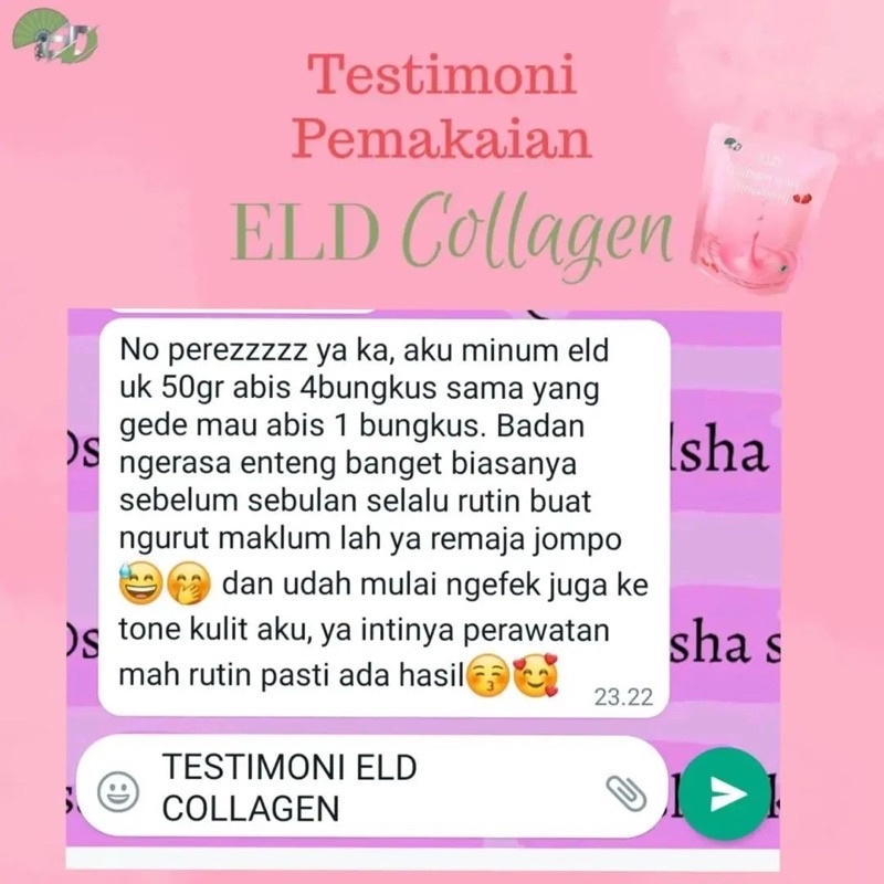 ELD COLLAGEN DRINK ORIGINAL PEMUTIH PELANGSING