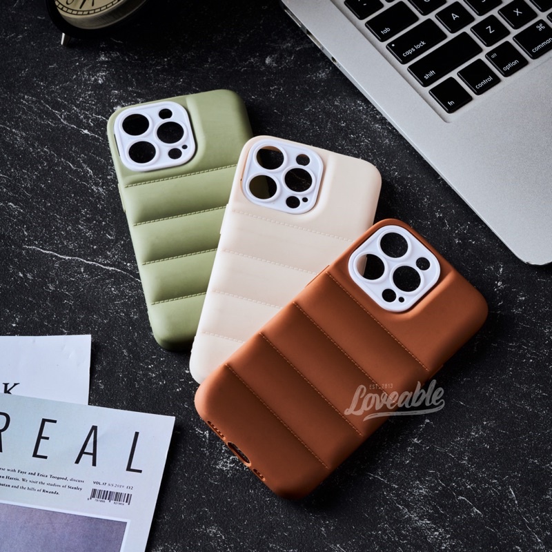 puff puffy airbag case for iphone 12 13 pro max