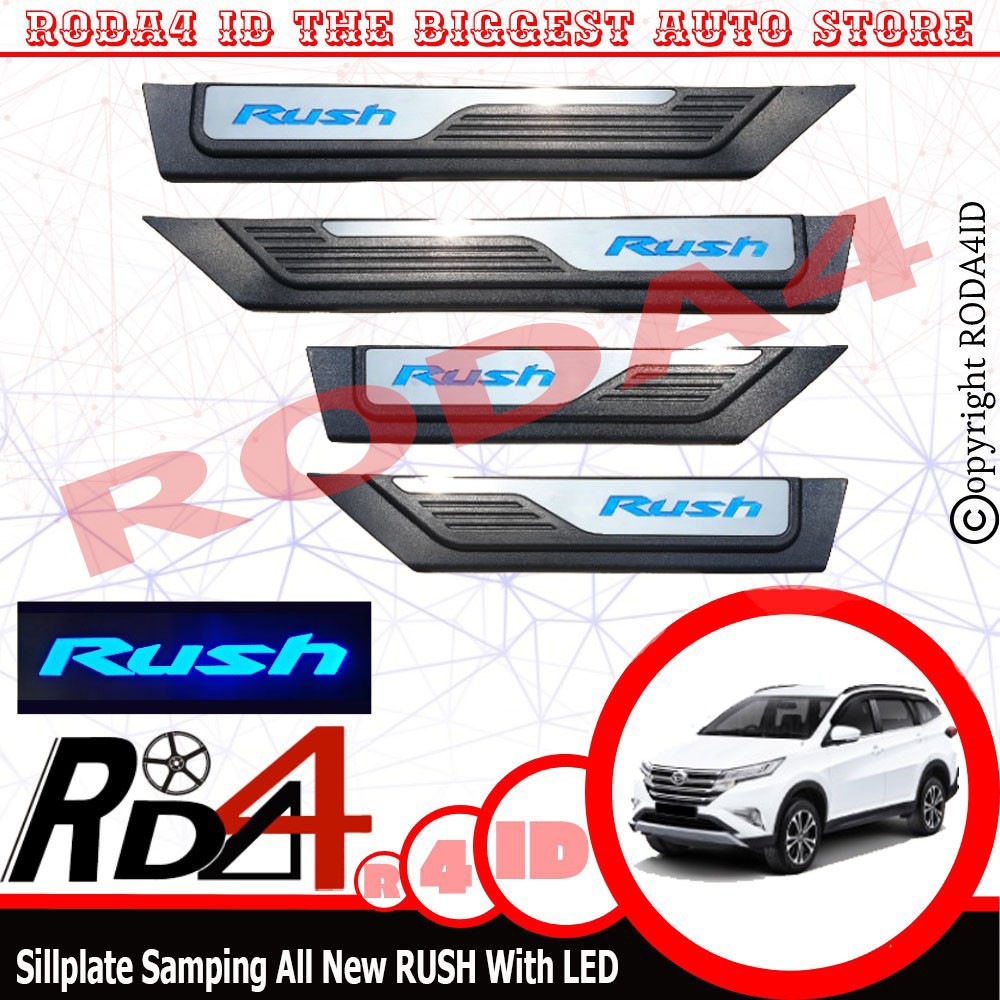 Sillplate Samping All New RUSH ORIGINAL White LED