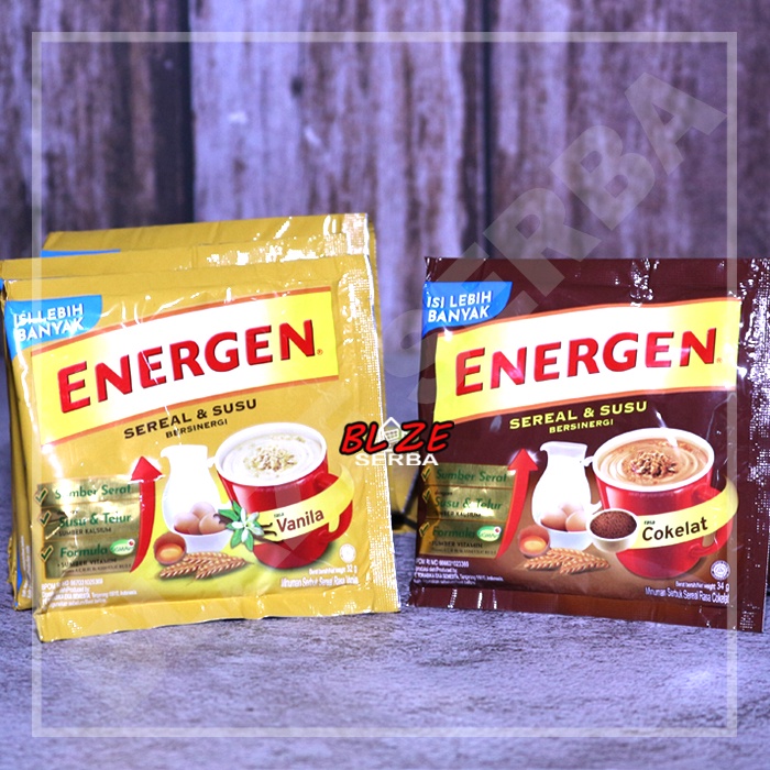 

ENERGEN SEREAL COKLAT DAN VANILLA SACHET /RENTENG ISI 10 SACHET