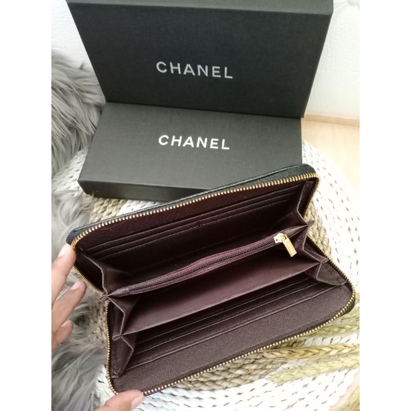 DOMPET CHANEL PANJANG 1 RESLETING FREE BOX