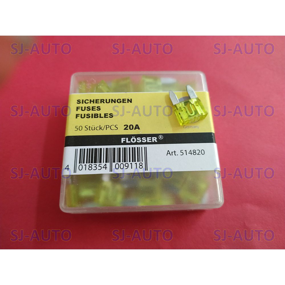 Sekring DX Mini Flosser 20A Sekring Gepeng Mini Flosser 20A