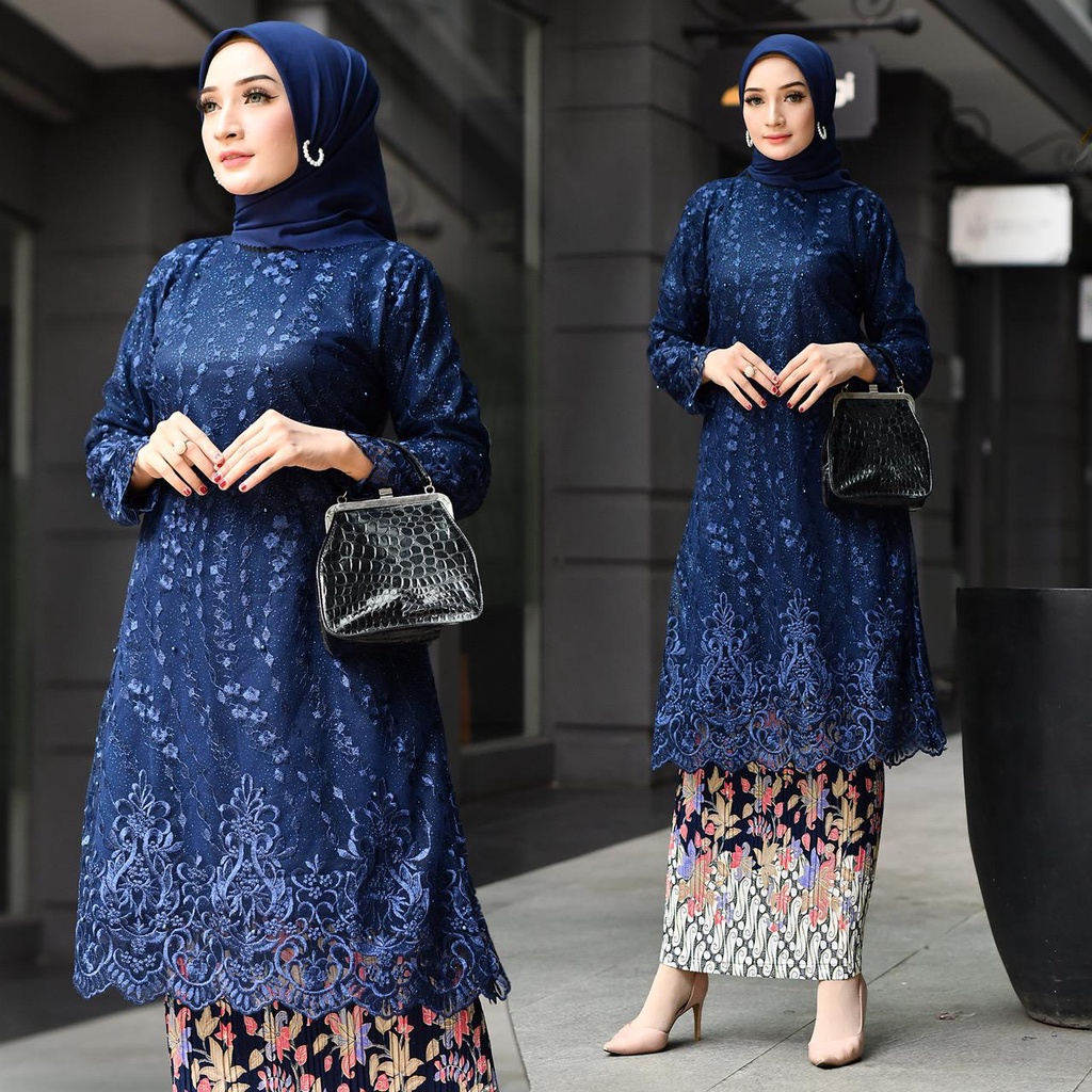 Kebaya Tunik Brukat Modern / Kebaya Kurung Bokat / Kebaya Modern / Kebaya Wisuda / Kebaya Pesta / Setelan Kebaya Modern