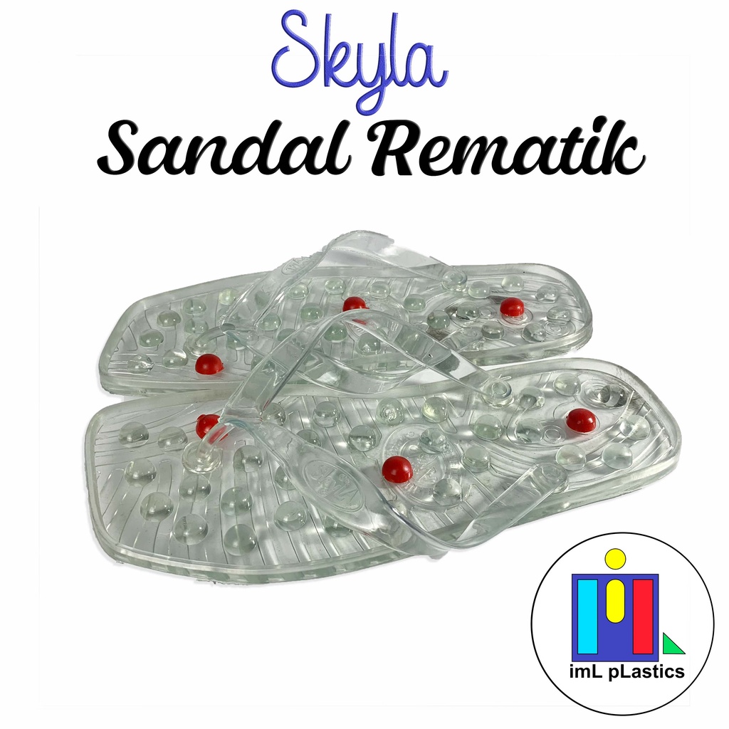 Sandal japit Refleksi sandal kesehatan REMATIK Kristal sandal