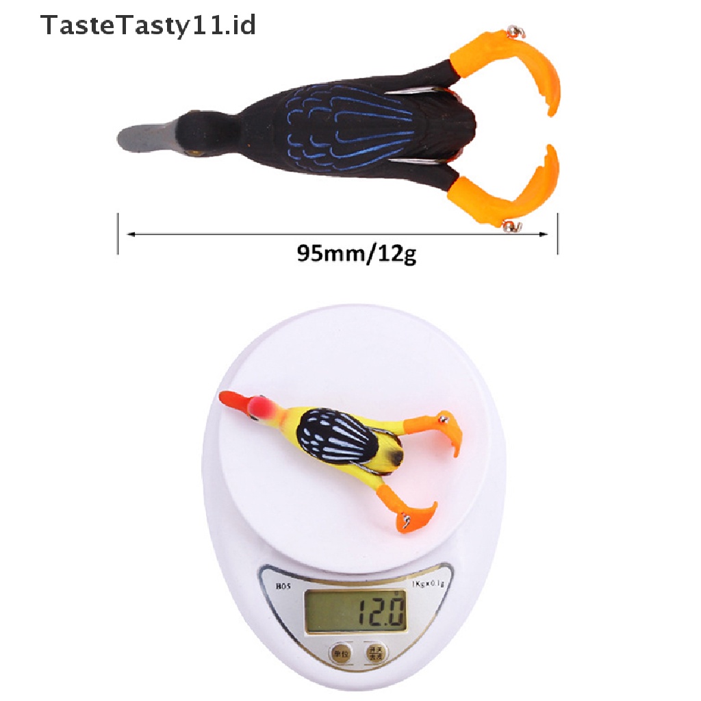 (TasteTasty) Umpan Pancing Bentuk Bebek / Katak Ukuran 9.5cm 11.2g