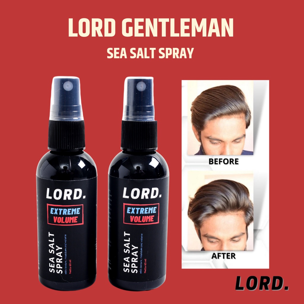 LORD Hair Spray Sea Salt Spray Haircare Perawatan Rambut Spray Rambut Hair Styling Pria Wanita