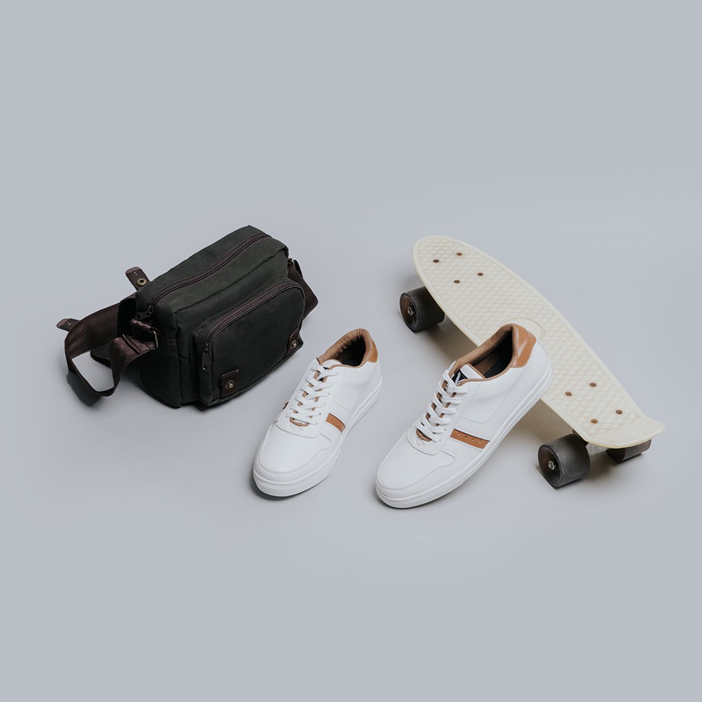 MASON WHITE |ManNeedMe x Lvnatica| Sepatu Sneakers Pria | Sepatu Casual ORI