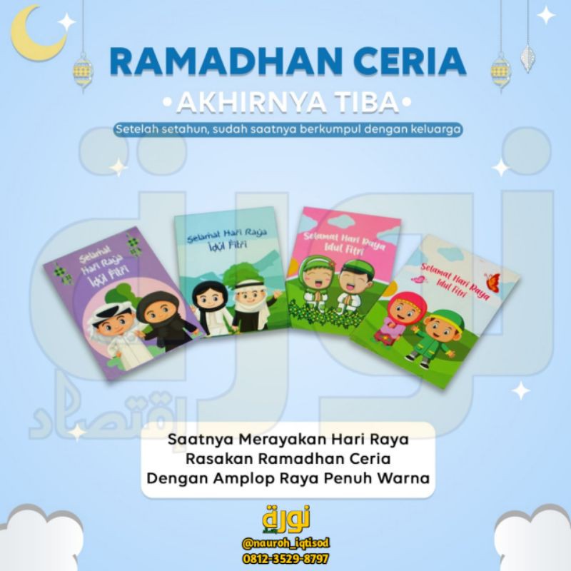 

Amplop Lebaran (ANGPAO) Muslim Ceria 1 Pack isi 45 pcs