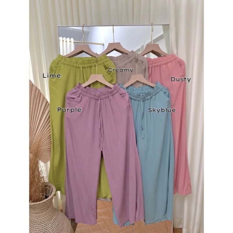 Kulot crinkle premium/Adia kulot bahan premium murah