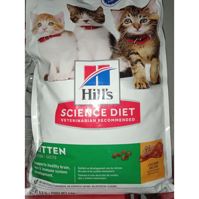 science diet kitten 4kg makanan kucing anakanan  hills science diet