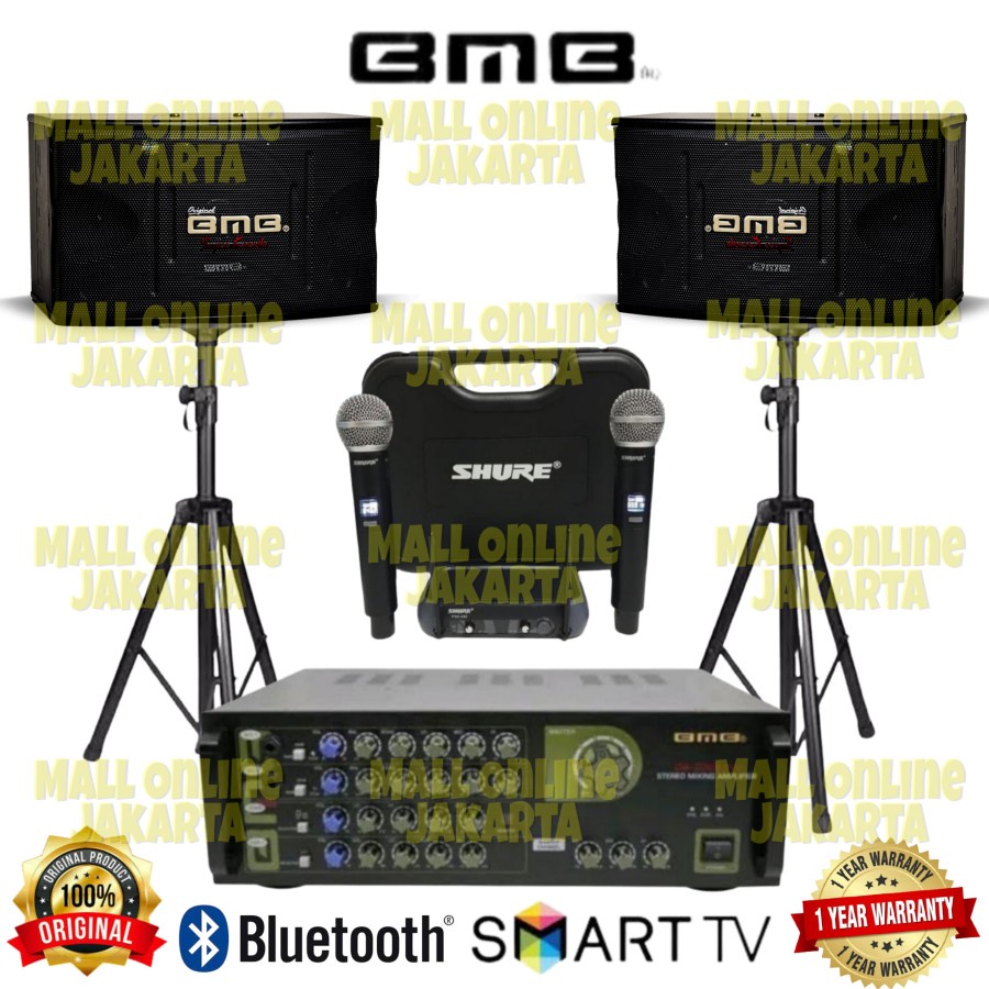 Paket karaoke bmb 10 inch sound system bmb original