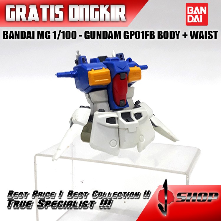 BANDAI MG 1/100 GUNDAM GP01FB BODY+WAIST 2ND