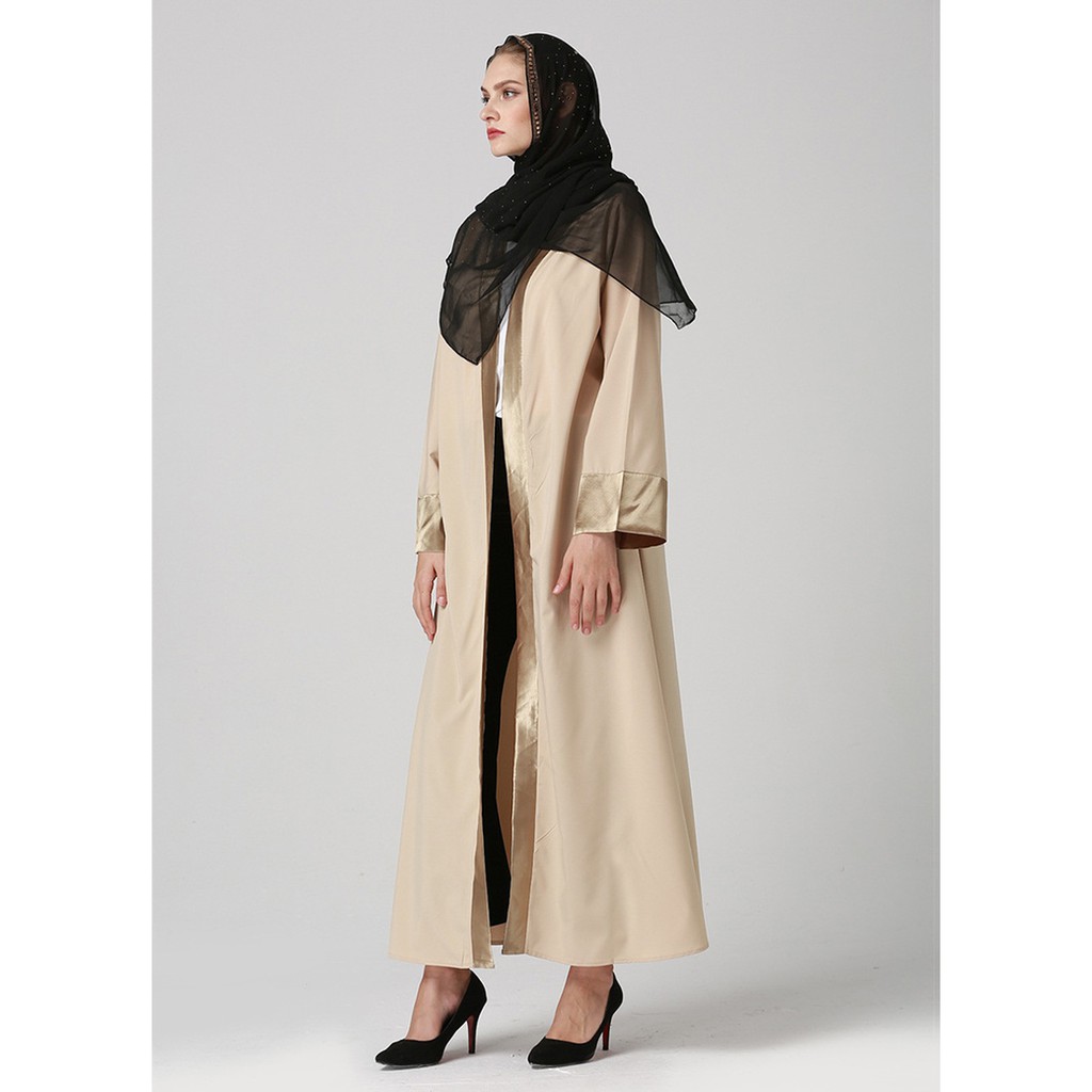 Elegant adult Muslim Abaya Arab Turkish Singapore cardigan Wings printed Jilbab Dubai Muslims Women