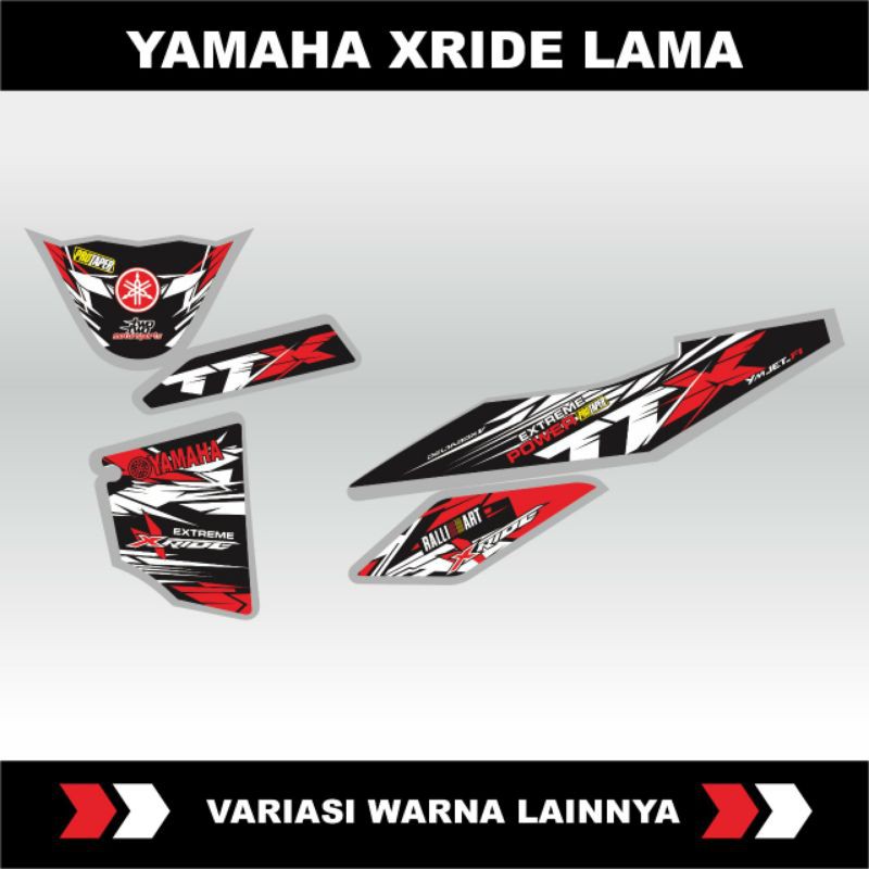 Striping / Stiker list bodi Yamaha Xride old / lama variasi TTX