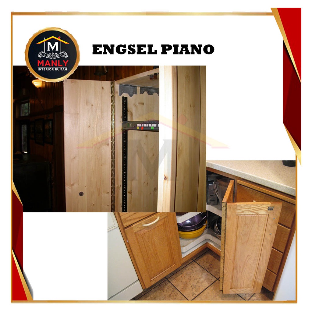 Engsel Piano 1.8 Meter / Engsel Lemari besi dapur/ Engsel Panjang Meteran /Engsel Lemari Per 1.8 Meter