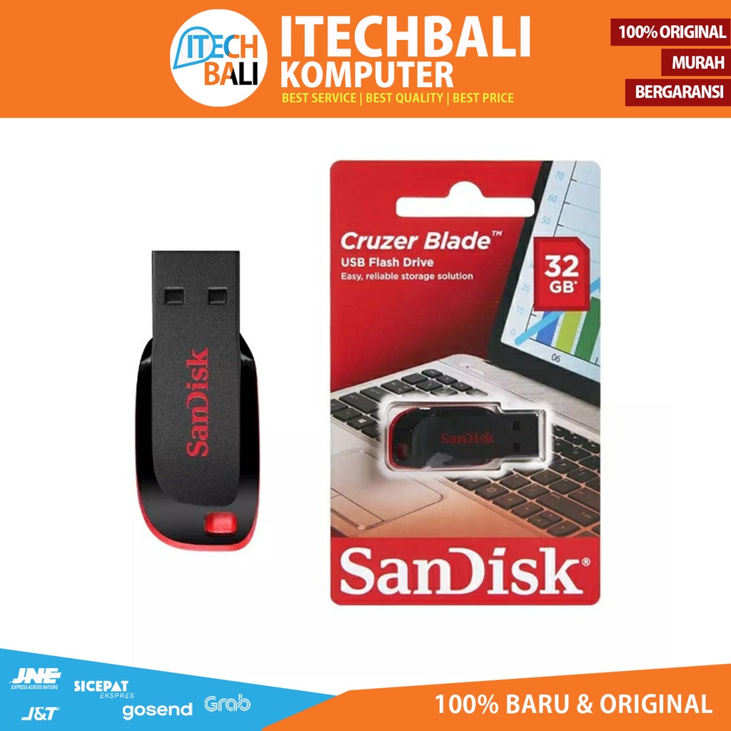 Flashdisk SANDISK 16GB 32GB 64GB 128GB CZ600 Cruzer Glide USB 3.0