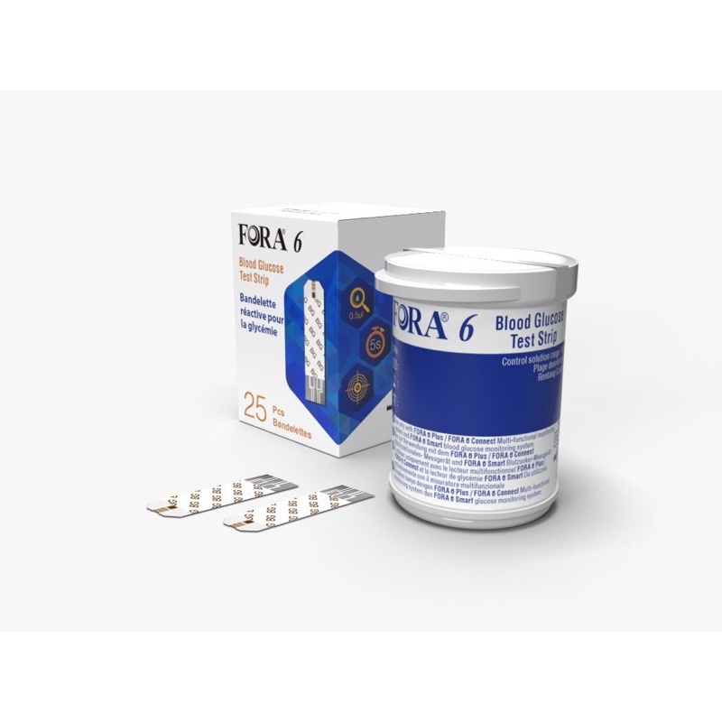 Strip Fora 6in1 Multi 6 Parameter Gula Kolesterol UA Keton HB