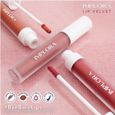 IMPLORA LIP VELVET MATTE LIPCREAM BPOM ORIGINAL
