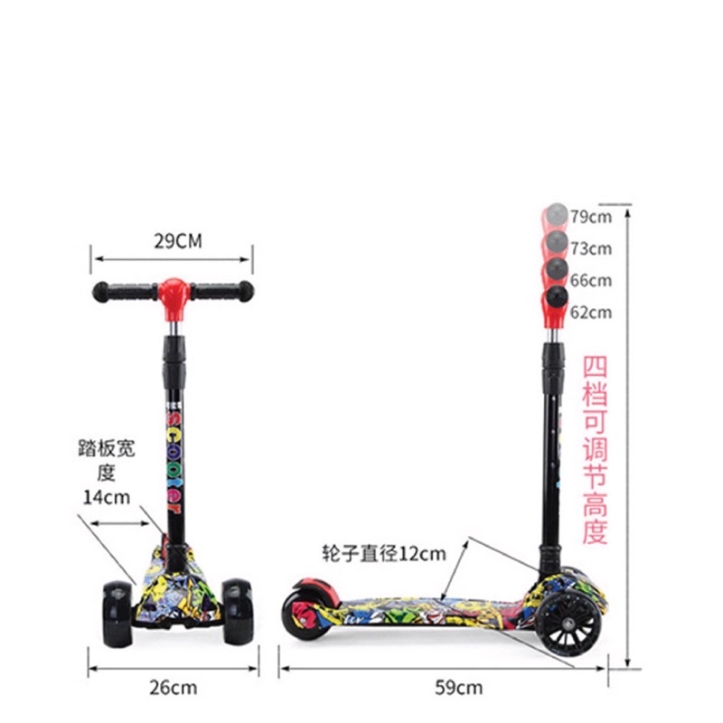 Skutter Anak Roda 3 Otopet Kickboard Scooter Anak-Anak Murah Ready Stock-4
