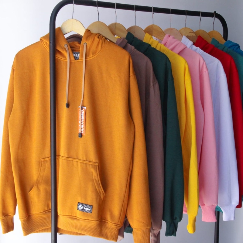 Jaket Sweater Hoodie Polos Pria Wanita Switer Cowok Premium Distro (BAYAR DI TEMPAT)-4