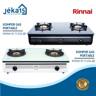 Jual Rinnai Ri 712 Gaw Kompor Gas Kaca 2 Tungku Putih Api Lilin 1 Indonesia Shopee Indonesia