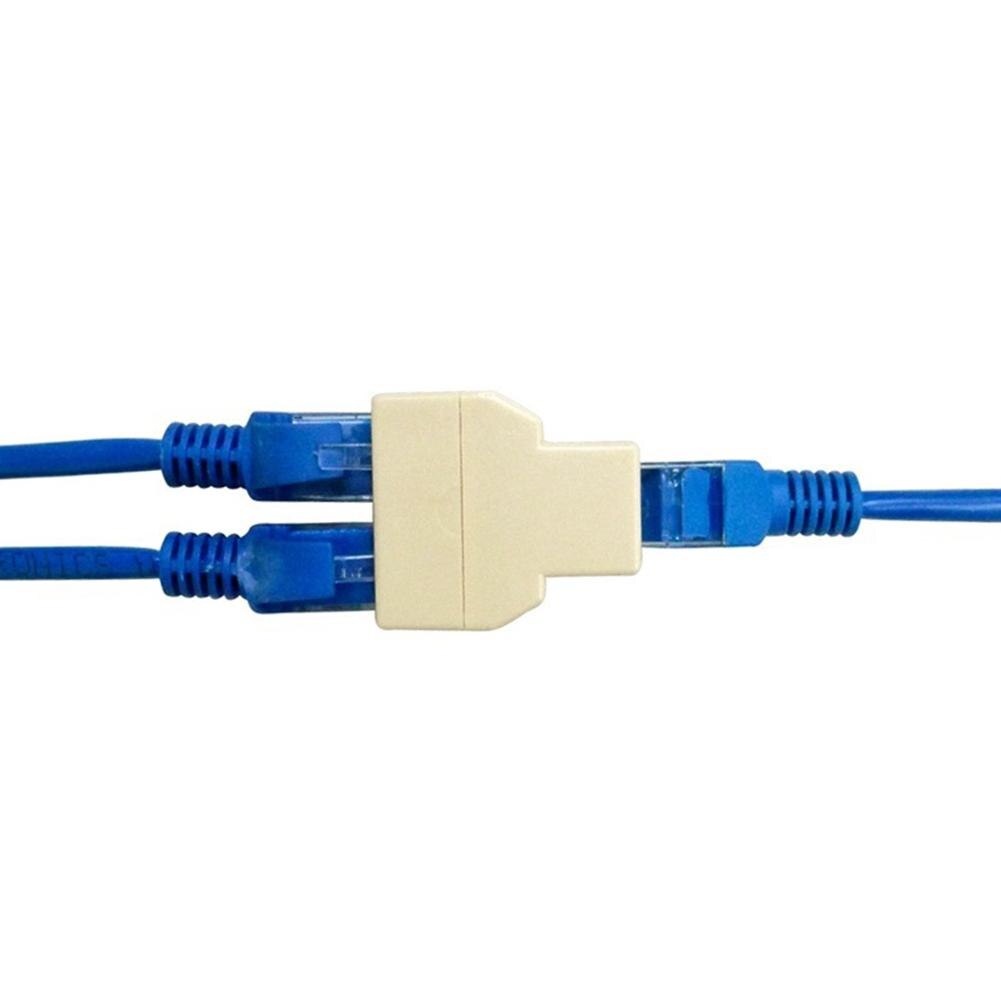 Barrel RJ45 Double 1-2 Connector sambungan LAN