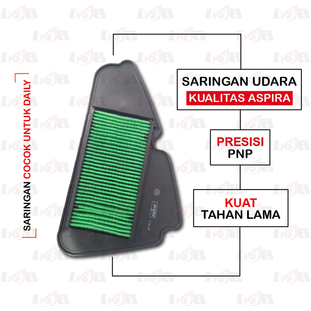 ASPIRA Saringan Filter Udara Genio Beat K1A Beat Street 2020 Original Air Filters Motor