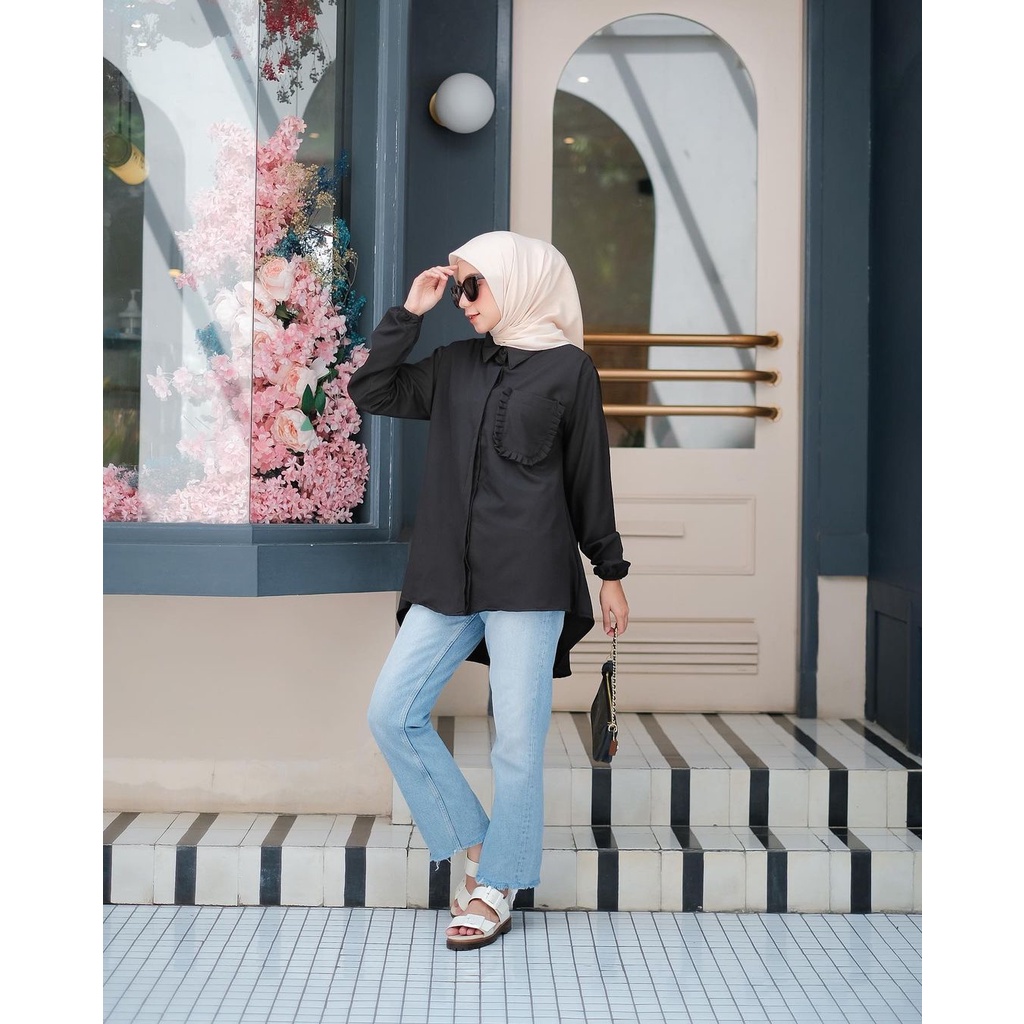 GRATATA BLOUSE - ATASAN POLOS - PREMIUM - ORIGINAL - FASHION WANITA - ALFAZZA - BIGSIZE FIT TO XL