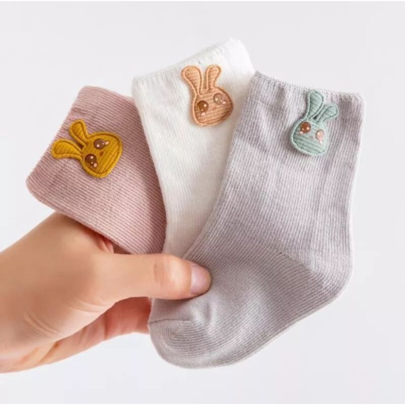 Kaos Kaki Anak Bayi isi 3 Pasang Lucu Kaos kaki bayi karakter 3pcs