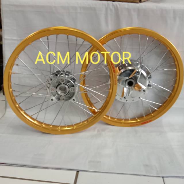 VELG PCX 150 new ring 17 KOMPLIT gold Rossi velg MOTOR Honda PCX 150
