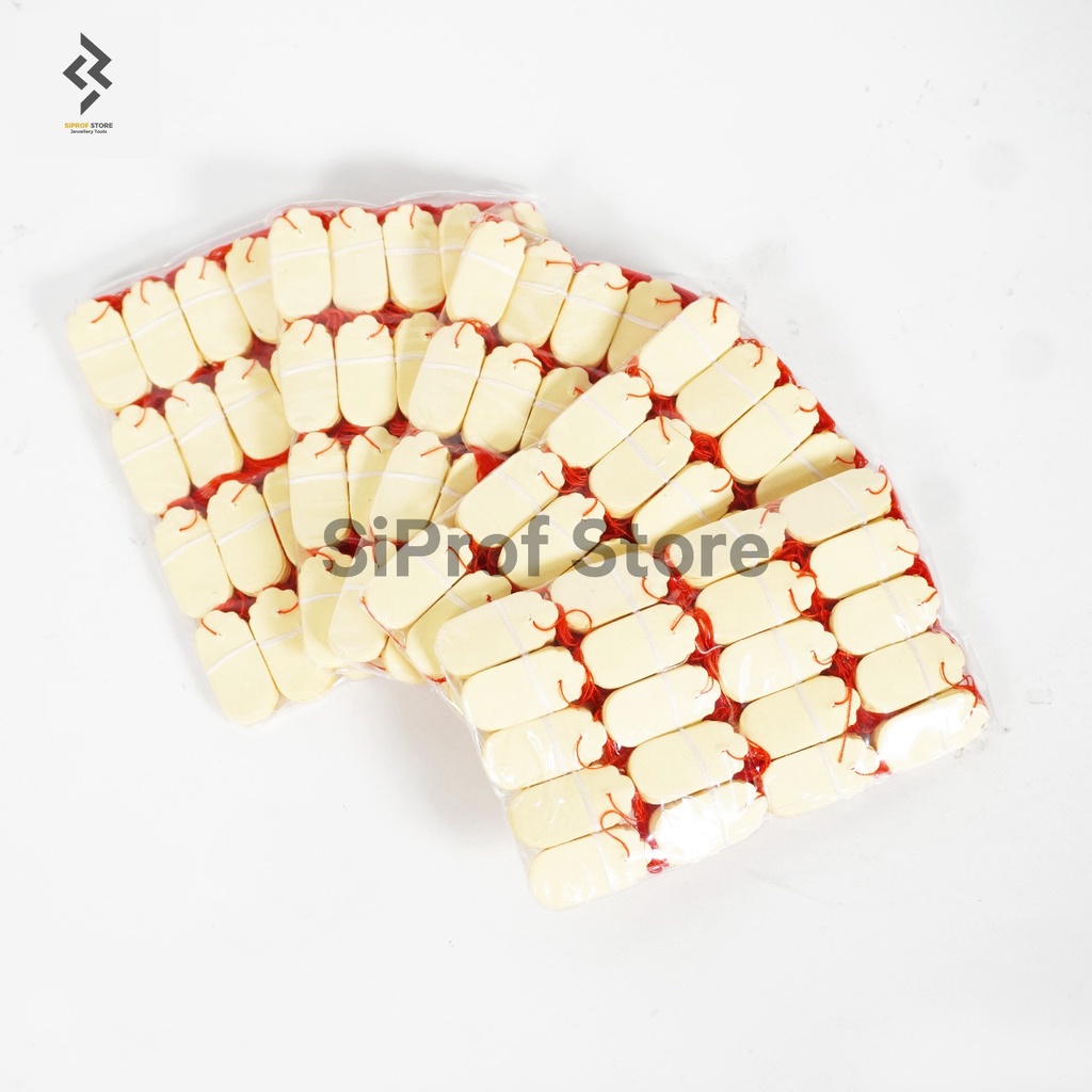 

HJK Bandrol Harga Emas / Price Tag / Label Harga Perhiasan Ukuran Sedang 1 Pack (5 bungkus) Isi 1300