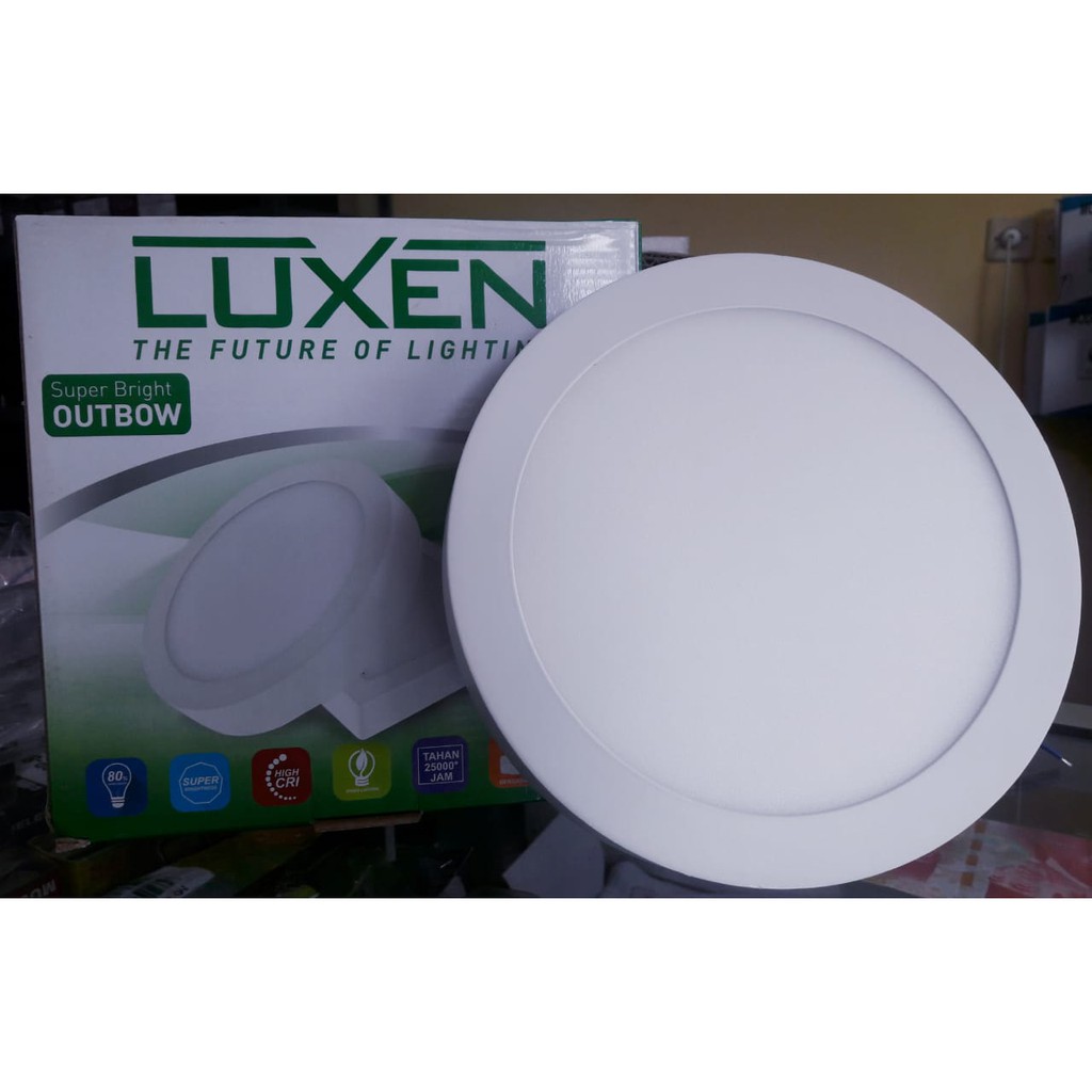 Lampu tempel Downlight LED Panel 18W 18watt Bulat Down Light LUXEN