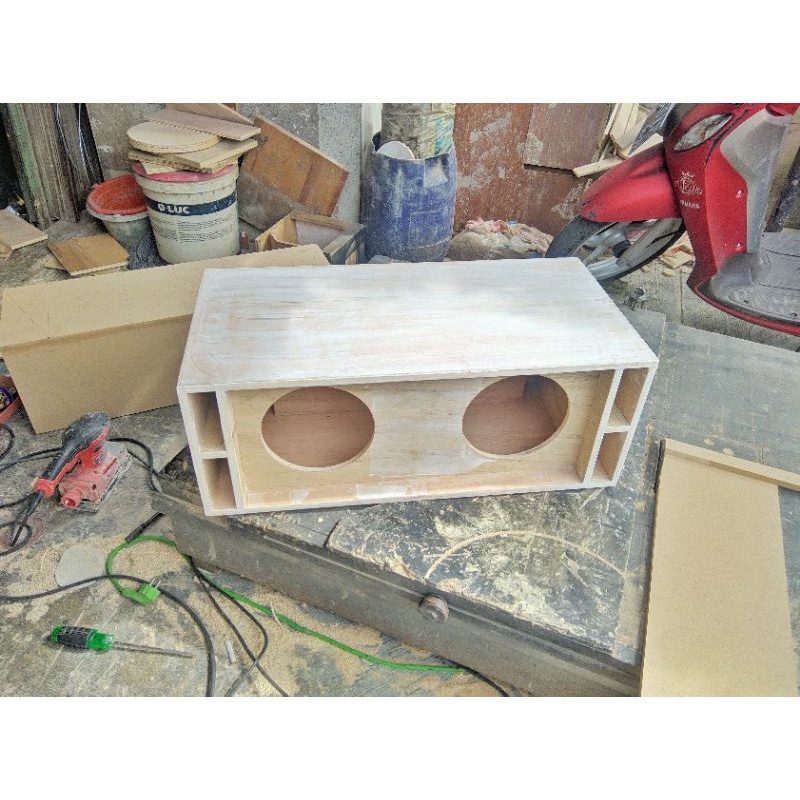 Box Speaker 6 sampai 8 inch mini scoop double