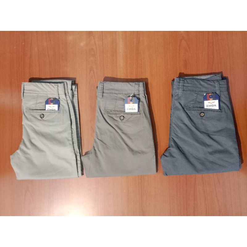 Emba Classic Celana Panjang Chinos Pria Officer Slim New / Ramayana Jatinegara